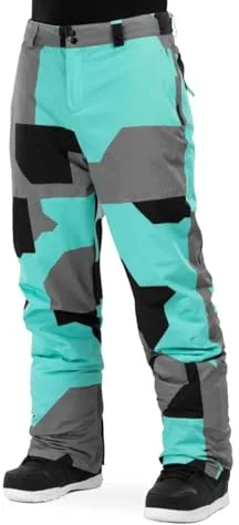 SIROKO - Pantalones de Snowboard P1 Sleet - XL - Turquesa/Gris