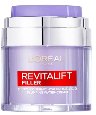L'Oreal Paris Revitalift Filler Crema, Con Ácido Hialurónico Micro-epidérmico, Antienvejecimiento, Para todo tipo de piel, 50ml