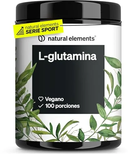 L-Glutamina en Polvo 500g - Fabricado en Alemania - 100 porciones L-Glutamina pura sin sabor- Altamente dosificada, vegana y sin aditivos - Probado en laboratorio