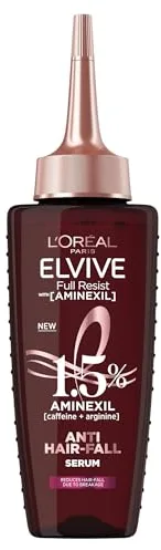 L'Oréal Paris Sérum Anti-Caída Elvive Full Resist con 1,5% de Aminexil [Cafeína + Arginina] Reduce la caída del pelo en 6 semanas : Amazon.es: Belleza