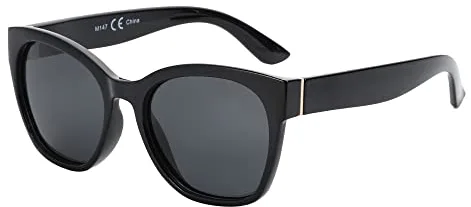 ZENOTTIC Gafas de Sol Polarizadas Estilo Ojo de Gato para Mujer - Gafas de Sol de Gran Tamaño, Protección UV400, Diseño Retro