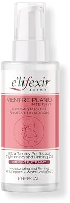 Elifexir | Aceite Vientre Plano Intensive | Remodela, Drena, Tonifica y Reafirma el Abdomen | Con PINK PEPPER y Pomelo Blanco | Para Hombres y Mujeres | 100 ml