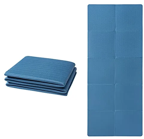 Good Nite Esterilla de Yoga Plegable, Antideslizante, Portátil, Plegable, Ligera, Para Pilates, Deportes, Yoga, Viajes, 183 * 61 * 0,6 cm