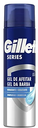 Gillette Series Gel De Afeitar Para Hombre, Fórmula De Gel Hidratante Con Manteca De Cacao, Protege Contra La Irritación, 200ml