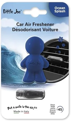 Little Joe Perfumador de Gel Aroma Ocean Splash para Aireador de Coche. Larga duración, hasta 45 días. Aroma Irresistible y Divertido para Todos los Públicos.