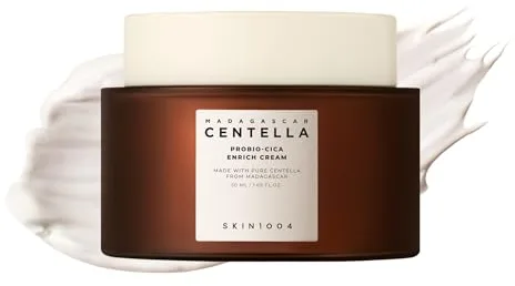 SKIN1004 Madagascar Centella Probio-Cica Enrich Cream - Crema facial reparadora, 50 ml