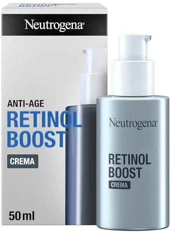 Neutrogena Anti-Age Retinol Boost Crema Antiedad (50 ml), crema hidratante facial con retinol puro y ácido hialurónico, crema antiarrugas mujer para una piel más joven