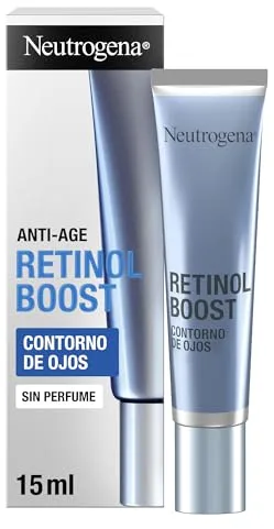 Neutrogena Retinol Boost Contorno de ojos (15 ml), crema antiedad con retinol para el contorno de los ojos, crema anti ojeras y bolsas, para una piel visiblemente más joven