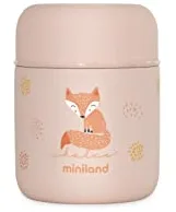 Miniland Termo Bebé para Comidas 280ml de Acero Inoxidable, Cierre Hermético y Aislamiento de Doble Pared, Mantiene Temperatura más de 24h Frío y Calor | Candy