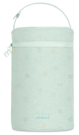 Miniland - Bolsa Isotérmica para Termos y Biberones Thermibag Double, Bolsa de Transporte con Asa, para 2 Termos o Biberones de 500 ml | Mint