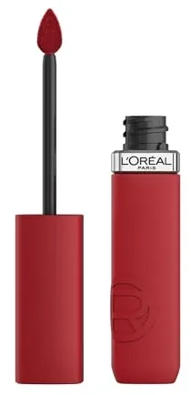L'Oréal Paris Pintalabios Líquido, Color Intenso, Fórmula Mate de Larga Duración, Con Ácido Hialurónico, Sin Transferencia, Infaillible Matte Resistance, Tono: 425 Afterwork Drink