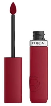 L'Oréal Paris Pintalabios Líquido, Color Intenso, Fórmula Mate de Larga Duración, Con Ácido Hialurónico, Sin Transferencia, Infaillible Matte Resistance, Tono: 420 True Romance