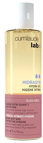 Cumlaude Lab - Hydra Oil Higiene Íntima, Aceite Limpiador Íntimo Hidratante, Alivia el Picor y la Irritación, Acción Emoliente y Suavizante, con Aceite de Almendras y Vitaminas B y E - 200 ml