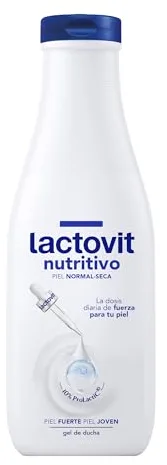 Lactovit - Gel de Ducha Hidratante y Nutritivo para Piel Seca con ProLactic10, Textura Cremosa Suave y Uso Diario para Toda la Familia – 550 ml