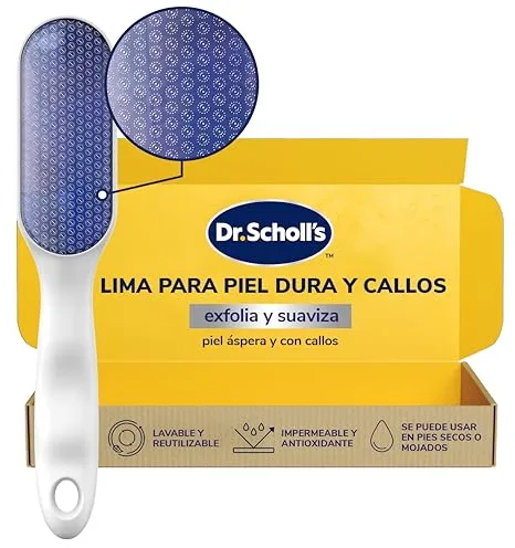 Scholl Lima Manual Nano Cristal Para Pies - Exclusivo Amazon - Elimina durezas y callosidades - Lavable y reutilizable - 1 unidad