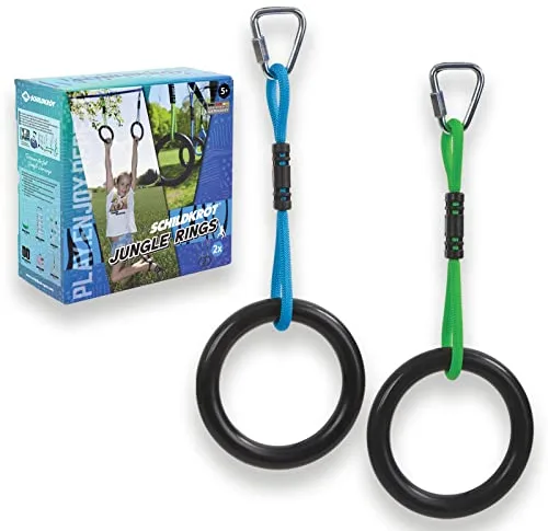 Schildkröt Anillas de Gimnasia para Adultos | Correas Ajustables | Mangos de Madera Antideslizantes | Uso en Interiores y Exteriores | Ideal para Entrenamiento de Fuerza y calistenia