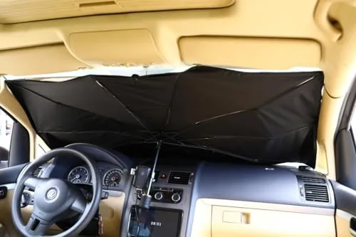 CARALL Parasol para Coche Parabrisas Interior, Parasol para Coche SUV camión, diseño Patentado (140 x 79 cm para Coche Medio/Grande)