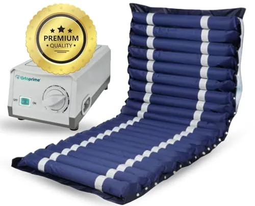 OrtoPrime Colchón Antiescaras con Compresor Silence Confort Incluido - Colchón Anti úlceras - Colchón Aire Antiescaras para Cama - Colchones Antiescaras Escaras 200x86x9,5cm Material ANTIESCARAS