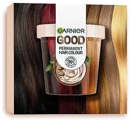 GARNIER GOOD Coloración Permanente Premium Starter Kit, Color Brillante, 100% Cobertura de Canas, Color Duradero 8 Semanas, 90% Origen Natural, Sin Amoniaco, Vegano, Cruelty Free, 2.0 Negro Trufa
