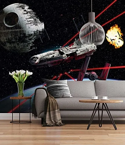 Komar Papel pintado fotográfico Star Wars Millennium Falcon (368 x 254 cm)