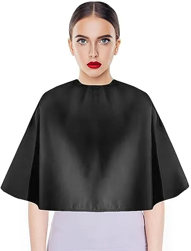 LOPHE Capa Peluqueria, Capa de Maquillaje Impermeable Reutilizable, Capas de Barberiao Profesional Ligero para Salón de Belleza, Capa Cortar Pelo para Peinado, Cortes y Colores para Salon y Hogar