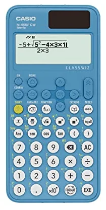 Casio FX-85SP CW - Calculadora Científica, Recomendada para el Curriculum Español y Portugués, 5 Idiomas, más de 300 Funciones, Solar, Color Azul