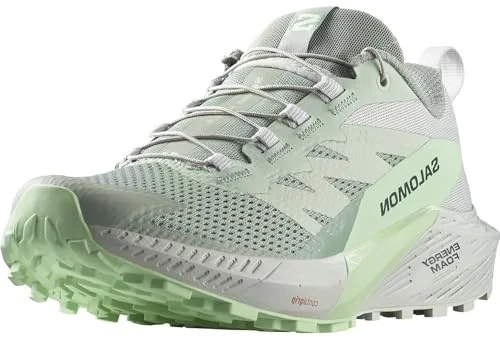 Salomon Sense Ride Zapatillas de Trail Running para Mujer, Amortiguación y respuesta, Agarre versátil, Pala ligera, Lily Pad, 44