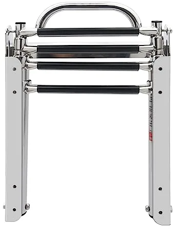 KAOLALI Escalera de Barco Piscina 4 Peldaños Escalera de Baño/Embarcaciones de Acero Inoxidable para Barcos Yates Piscinas