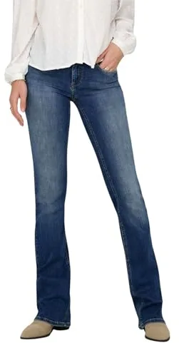 Only Jeans para Mujer, Medio Azul Denim, S / 32L