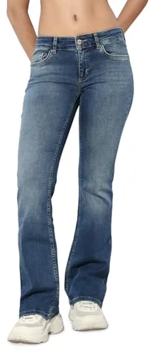 Only ONLBLUSH LW Flared DNM REA1303 Noos, Jeans Mujer, Medium Blue Denim,