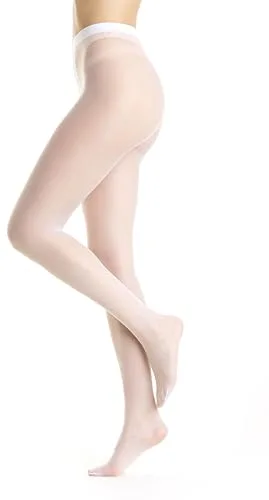 Gi&Gi medias de mujer 20 den, medias de mujer de velado las mejores, Medias de Velas Transparentes totalmente desnudas, N, 1270, Color blanco., S/M