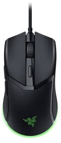 Razer Cobra - ratón para juegos con cable ligero Chroma RGB (57 g, interruptores ópticos Gen-3, iluminación Chroma con brillo degradado en la parte inferior, ajustes precisos del sensor) Negro