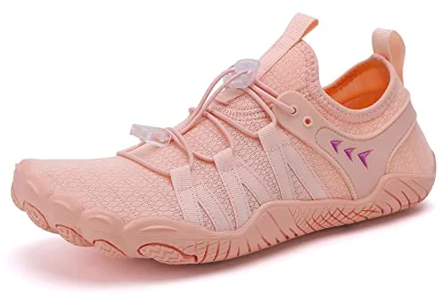 Zapatos de Agua para Hombre y Mujer Zapatos de Playa Zapatos de natación de Secado rápido Zapatos de Surf Descalzos Deportes Acuáticos para Mar Río Aqua Calzado de Natación Unisex Rosa EU38