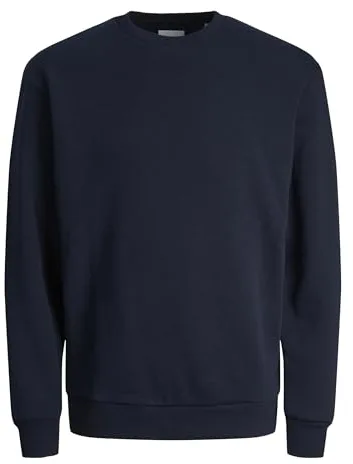 JACK & JONES Jjebradley Sudadera Crew Noos, Sudadera Hombre, Marino, L