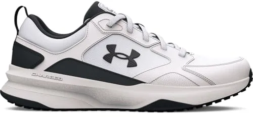 Under Armour Charged Edge, Zapatillas de entrenamiento Hombre, White White Black, 45 EU