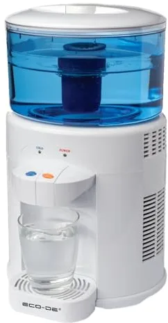 ECODE® Dispensador de Agua Fría y Natural con Filtro Multicapa – 2,8 L, Libre de BPA, Reduce Cloro y Microplásticos, Ideal para Hogar u Oficina