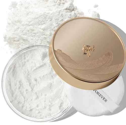 FV Polvo transparente fijador, control de aceite y larga duración, mantiene mate, ligero polvo blanco para todos los tipos de piel, polvo suelto, 10 g, Shimmer Sheer