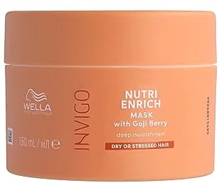 Wella Professionals Invigo Nutri Enrich Mascarilla Nutrición Profunda -Nutre el pelo seco y dañado -Anti Frizz -Vitamina E -Bayas de Goji 150ml