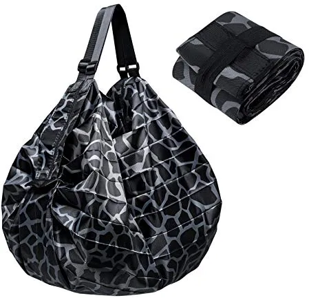 bayidun Bolsa de compras reutilizable y plegable, Bolsa de viaje transportable, Bolsa de hombro con estampado de leopardo, Ideal para compras, viajes, actividades al aire libre y acampadas