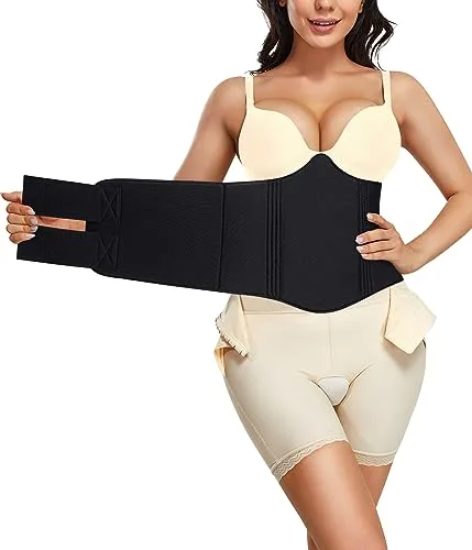 YERKOAD 360 Lipo Foam AB Board Post Cirugía Liposucción Abdominal Compresión Tableros Vientre Vientre Lipo Recuperación, Negro -, Talla única