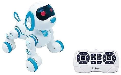 LEXIBOOK, Power Puppy® Jr, My Little Robot Dog, Perro Robot con Sonidos, música, Efectos de luz, ladra y Camina como un Perro de Verdad, Juguete para niños y niñas, PUP01