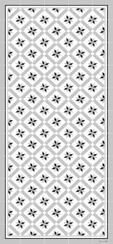 DobleUve Estudio Alfombra Vinílica Hidráulica 24 | Gris | 47x80 cm | Alfombra Cocina Lavable Antideslizante | Alfombra Vinilica | Suelo Vinílico | Alfombra Vinilo Salón