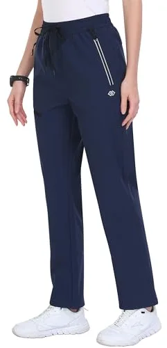 MoFiz Pantalones Trekking Mujer Invierno Softshell Pantalones Senderismo Esquí Pantalones Térmicos con Forro Polar Pantalones para Caza al Aire Libre Ciclismo Trabajo Azul Marino XL