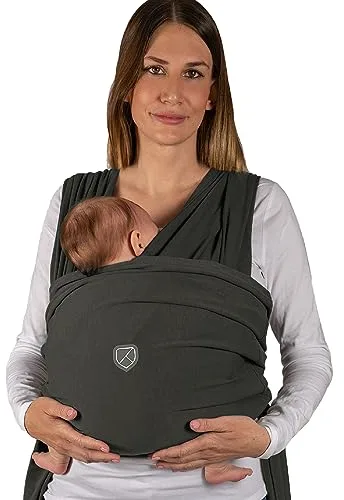 Koala Babycare Fular portabebes- Cuddle Band 2.0 – Portabebes recien nacido homologado hasta 15 kg 100% algodón - Ajustable y unisex