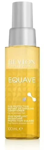 REVLON PROFESSIONAL EQUAVE Acondicionador Profesional bifásico desenredante para cabellos expuestos al sol, Protección UV para el cabello, acondicionador sin aclarado, 100ml