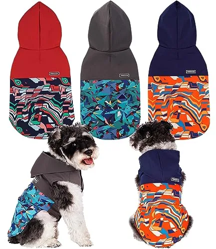 BPS Chubasqueros Impermeables para Mascotas Perros Impermeables con Capucha Bolsillo para Perro Pequeño Mediano y Grande con Material 100% Poliéster (XXL, Azul Decorativo) BPS-16177AZ