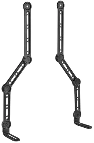 my Wall Soporte Universal para Barra de Sonido HZ32-2L – Soporte para Barra de Sonido para televisores de hasta 90 Pulgadas, Ahorra Espacio, inclinable y orientable, soporta hasta 15 kg, Montaje en
