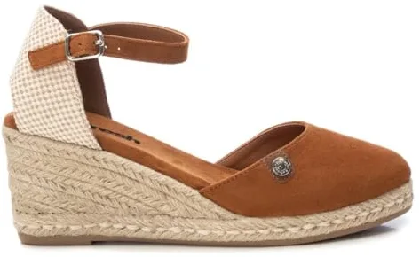 REFRESH - Sandalias con Cuña Mujer Camel - Calzado Cómodo y Versátil - Moda casual - Modelo 17188203 (Talla 39)