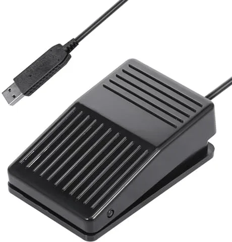 Docooler Juego USB Interruptor de pie Teclado Interruptor de acción Pedal HID