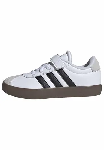 adidas Unisex niños VL Court 3.0 Hook and Loop Shoes Kids, FTWR White/Core Black/Grey One, 31 EU